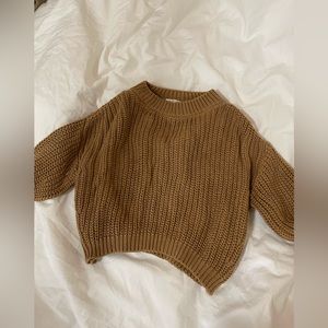 Simple folk knitted sweater